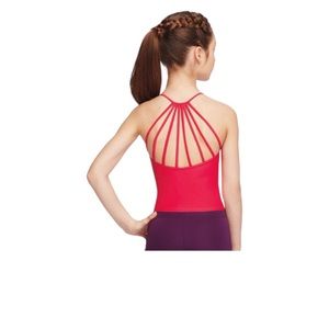 capezio strappy halter camisole top